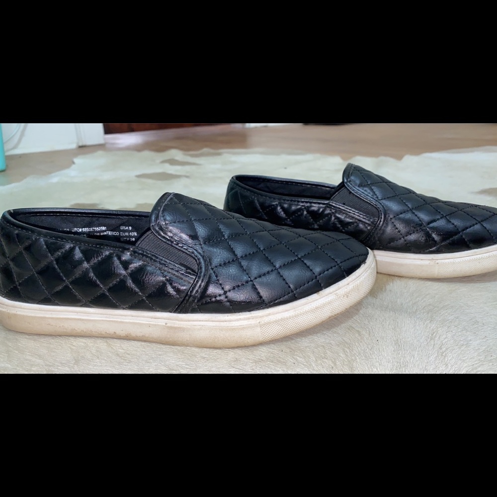 Black slip ons